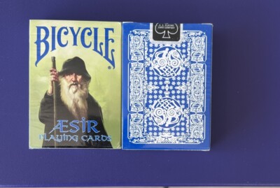 Bicycle Blue AEsir Viking Gods Deck (Blue) by US Playing Card Co.