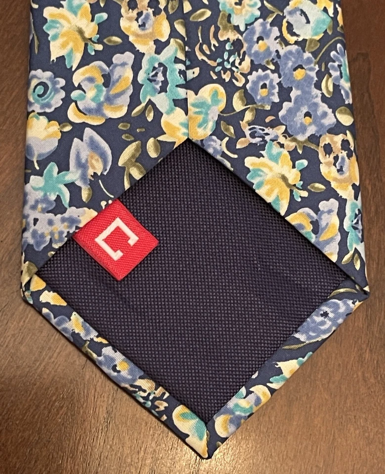 Corbata de cuello Chaps azul 100 % poliéster para hombre hecha en China Foto 2 de 4