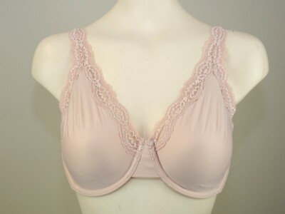 Wacoal 855301 Softly Styled Mid Coverage Unlined Underwire Bra US Size 40 DD