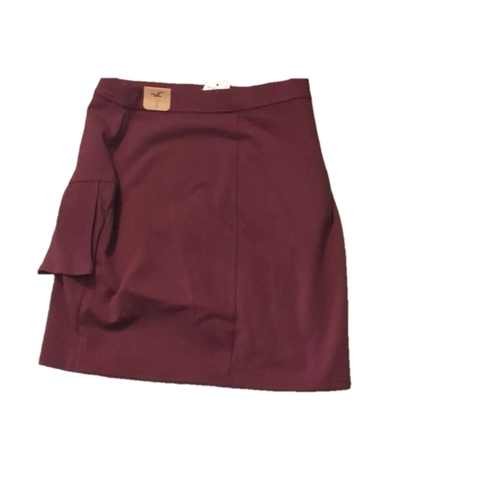 Hollister Purple Tiered Ruffle In Front Skirt Size Small - Image 4 of 4