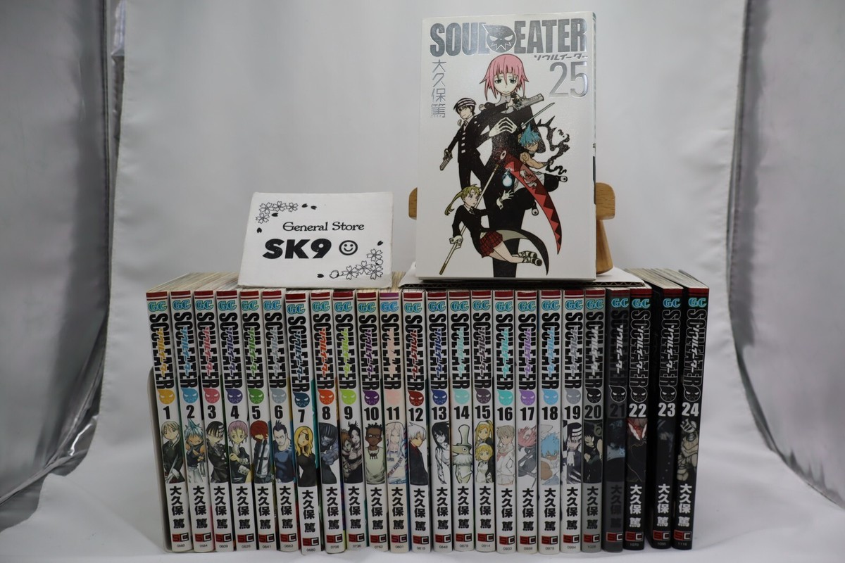 Soul Eater Vol. 1-25 Comics Full set Japanese Ver. Used