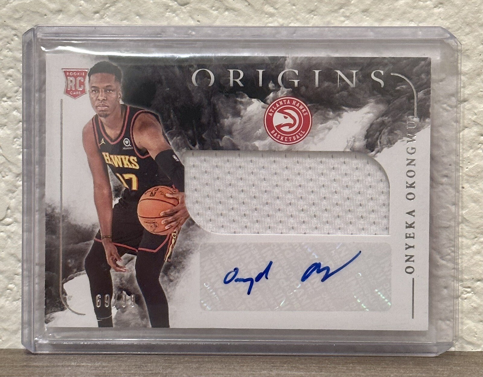 Onyeka Okongwu 2020 Panini Origins Rookie Jersey Patch Auto RC 69/99 Hawks