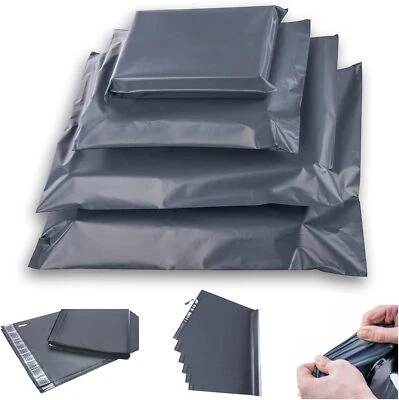 Grey Mailing Bags Postal Post Packaging Plastic Parcel Packing Postage Self Seal