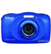 Nikon COOLPIX S33 13.17MP Digital Camera Marine Blue Waterproof