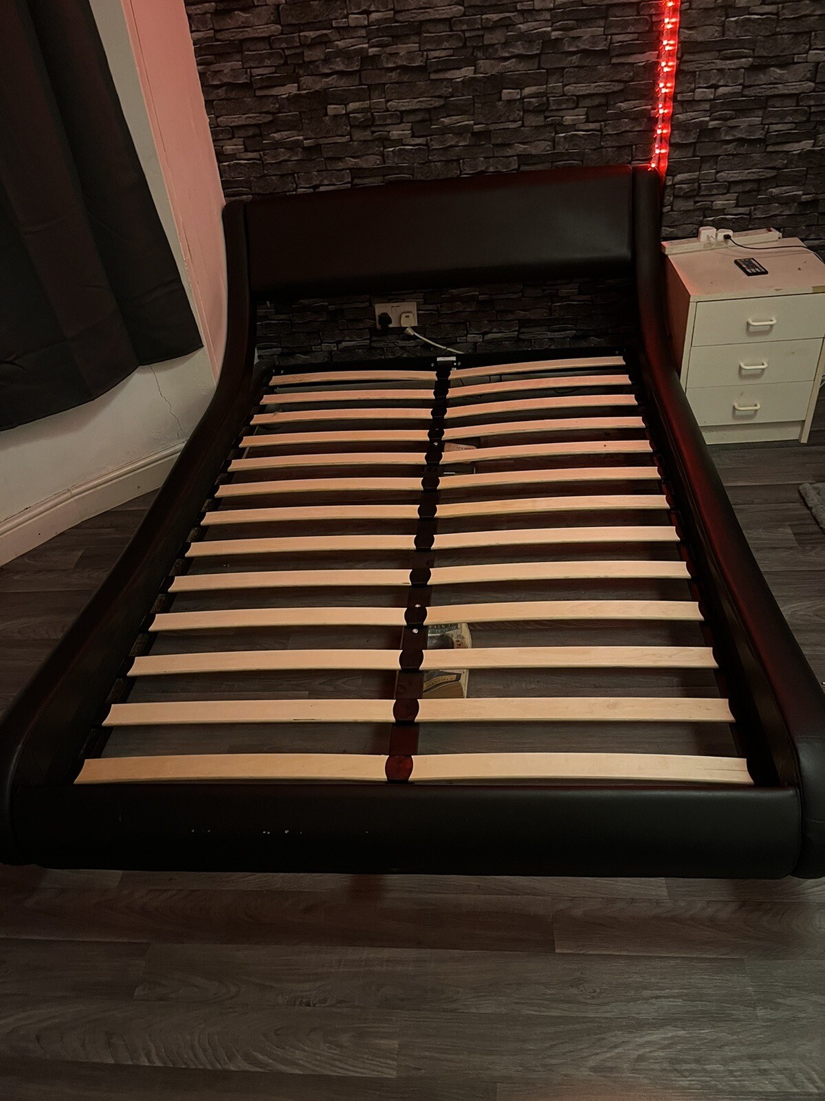 Enzo Italian Modern Small Double Bed Frame eBay