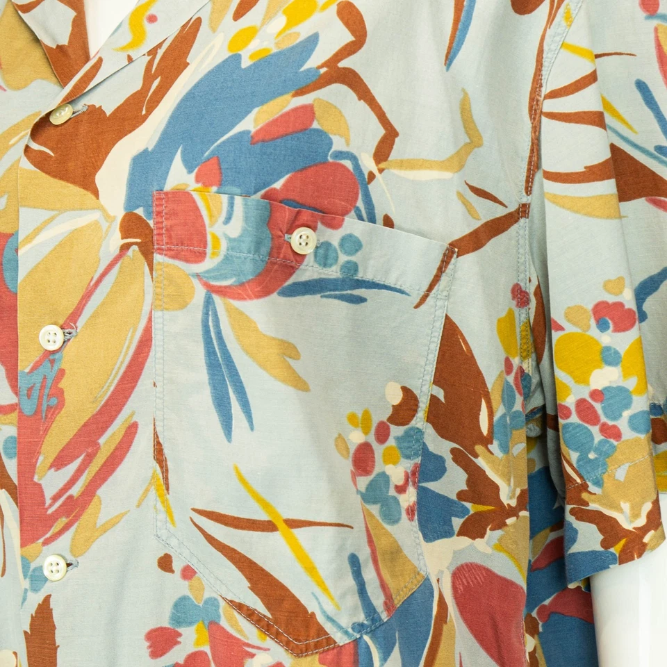 Camisa BURBERRY Floral Manga Corta Vintage Años 80 Foto 4 de 4