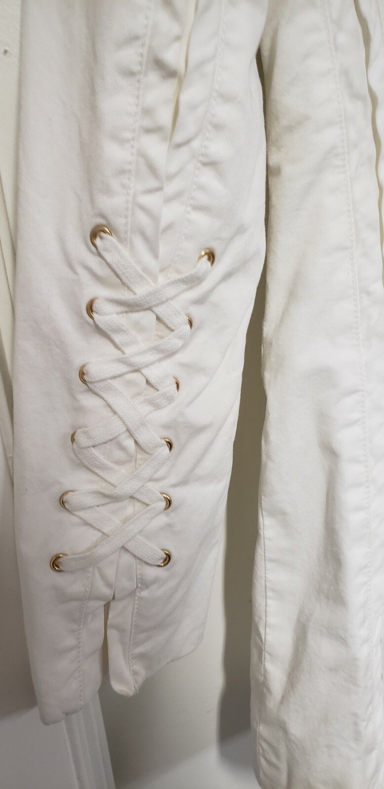 Womens, Etcetera, Button Up White Jacket, Size 2 - image 4