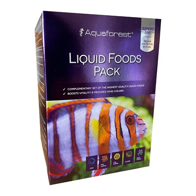 Aquaforest Liquid Foods Pack je 250 ml / Artemia / Mysis / Vege / AF Phyto Mix