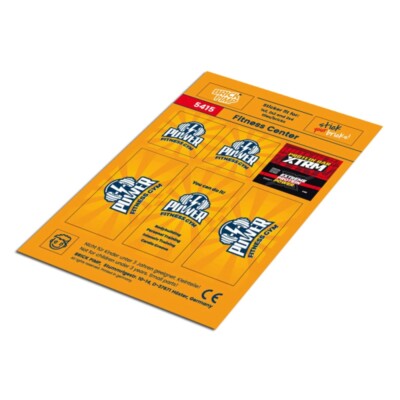 Fitness Center   STICKER fit for building blocks tiles /5415