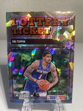 2020 Contenders Optic Lottery Ticket Cracked Ice Prizm Obi Toppin Rookie 📈