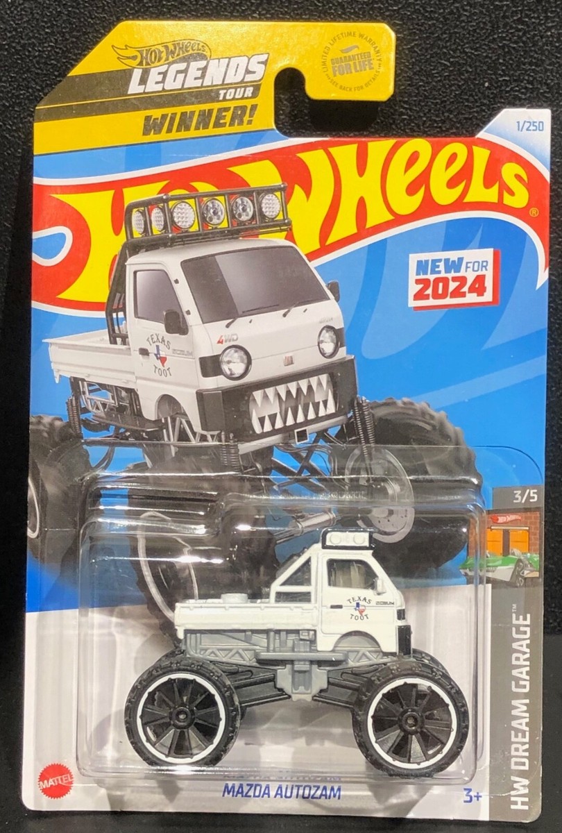Hot Wheels Mazda Autozam – HW Dream Garage Series 3/5, 1:64 Scale Die-Cast Model Car (White, Limited 1/250)