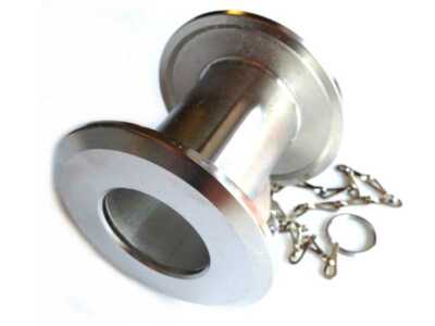 Reinigungsadapter für Flachfitting Flach Keg mit Kette Bierleitungsreinigung