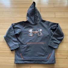 Boys UNDER ARMOUR COLDGEAR loose fit fleece lined hooded sweatshirt Youth Large
