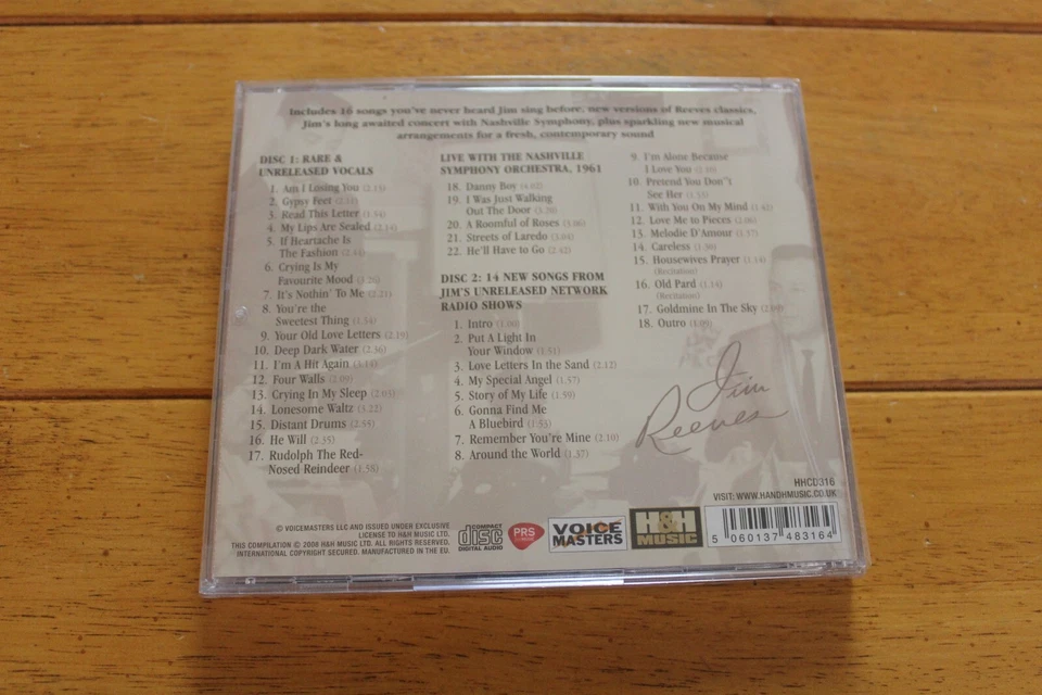 JIM REEVES - I'M A HIT AGAIN (2 CD SET) [NEW SEALED] *36 RARE & UNRELEASED RECOR Foto 2 de 4