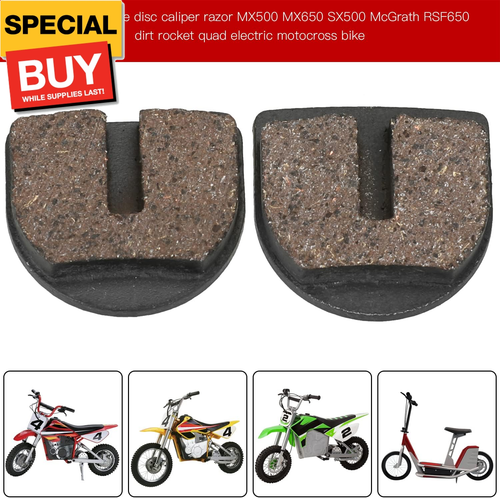 Disc Brake Pads Front and Rear Compatible with Razor MX500 MX650 SX500 Dirt Rock - Picture 2 of 9