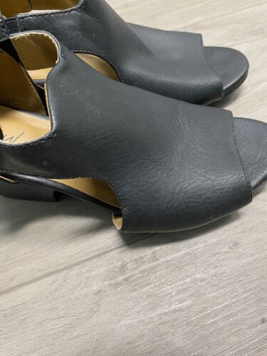 SOUL Naturalizer  Black Wedge Sandals Shoes Sling… - image 1