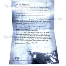 Pirates CSG Fire & Steel Chum Maker 10/10 Story Sheet Pamphlet Flyer NEW Wizkids