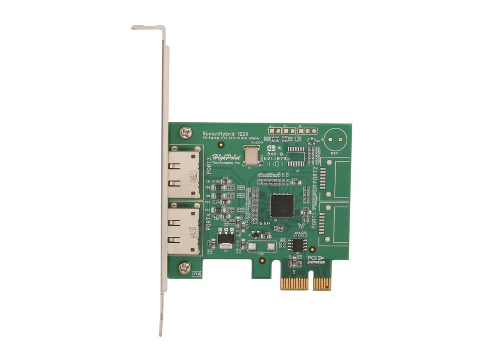 HighPoint RocketHybrid 1222 PCI-Express 2.0 SATA 3 III 6Gbs HBA Controller Card - Image 4 of 4