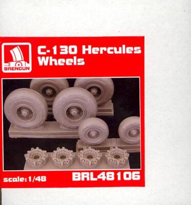 Brengun Models 1/48 LOCKEED C-130 HERCULES WHEELS Resin Set
