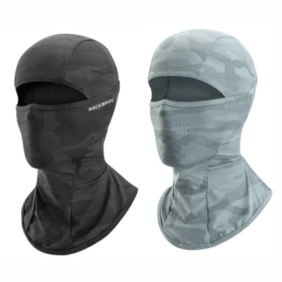 ROCKBROS 2Pcs Balaclava Face Mask Sun UV Protection Breathable Full Head Mask