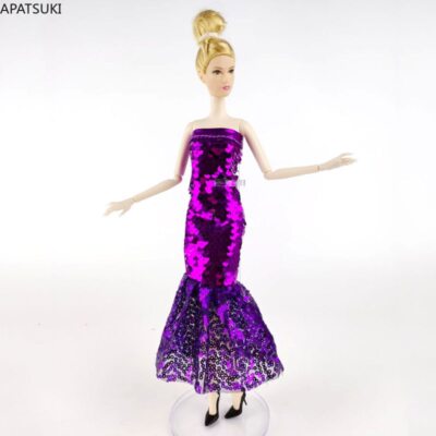 sequin dress toy adult Purple Silver Sequin Dress For 11.5