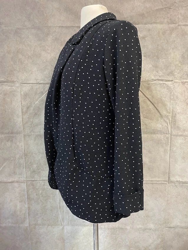 Cárdigan para mujer ELLE negro frente abierto lunares manga larga talla M Foto 2 de 4