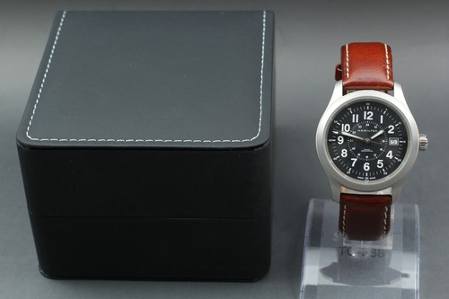 Hamilton Khaki Mechanical H695190 Date Manual Winding 40mm Mens Watch From JAPAN - Picture 12 of 12