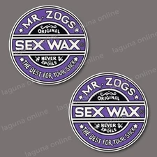 Mr Zogs SEX WAX Logo Gloss Weatherproof Decal Sticker 2