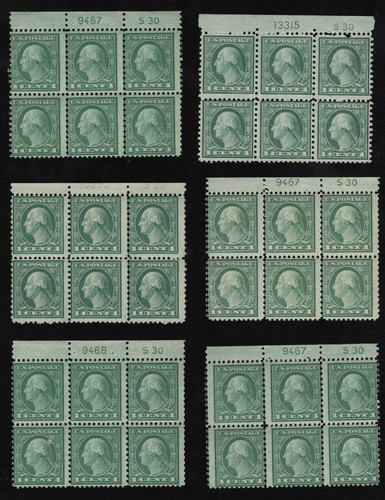 Scott #538 Plate Block of 6 with "S30" NH Never Hinged; choose the one you want! - Picture 3 of 4
