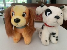 Walt Disney Lady and The Tramp 101 Dalmatians 7  Plush Animated Classics