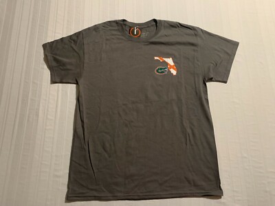 Florida Gators NCAA Image One Florida Flag Grey Men's Tee Shirt