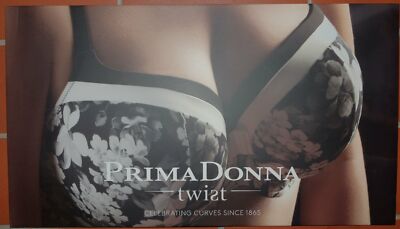 PRIMA DONNA ~TWIST Flower Shadow Farbdruck Werbung Aufsteller 51 x 29 cm 2017