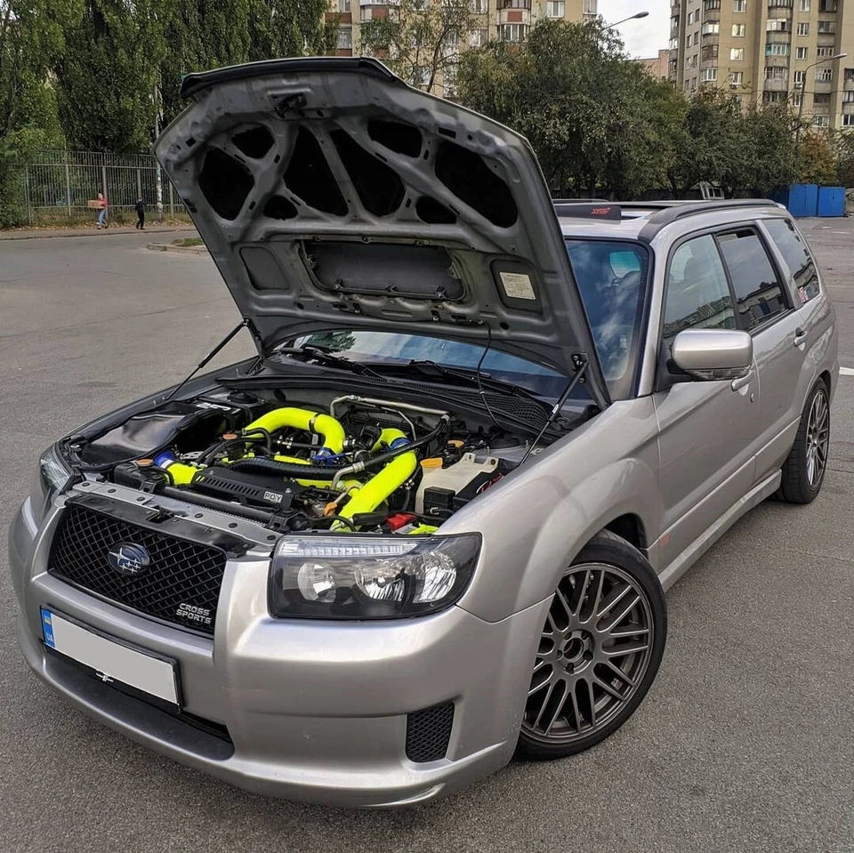 2SP Strut Shock Lift Support Gas Hood Dampers For Subaru Forester SG 02-08 - Изображение 3 из 4