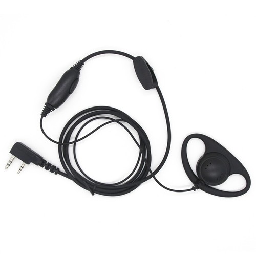 D Shape Soft Rubber Earpiece Headset For Kenwood/Baofeng BF-777S Port Earpiece
