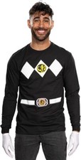 Power Rangers Adult Unisex Mighty Long Sleeve Halloween Costume Cosplay T-shirt
