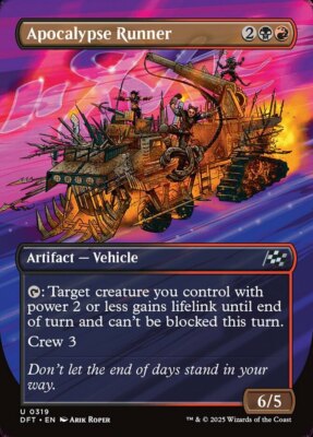 x4 Apocalypse Runner - Borderless U MTG Aetherdrift M/NM, English