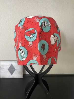 Scrub Euro Style Hat Nightmare Christmas Red Toggle Jack