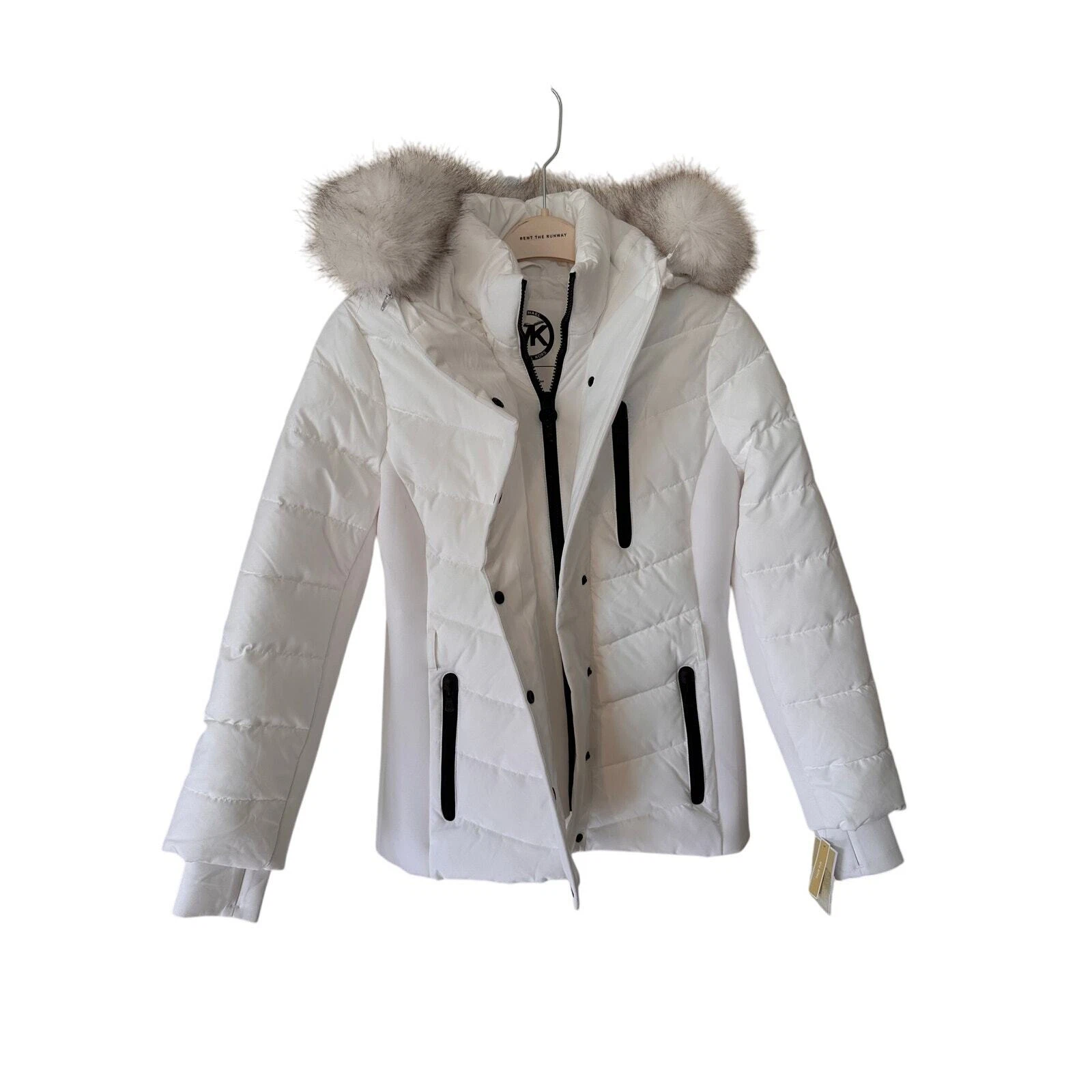 Giubbotto imbottito invernale bianco Michael Kors taglia S nuovo con etichette