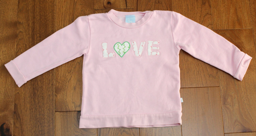 Sweat ‘Love’ Bonpoint – Gris, Taille 2T (12-18 Mois) – Neuf Avec étiquettes