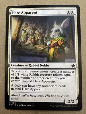 Hare Apparent - #015 Regular - Foundations - Magic The Gathering MTG FDN