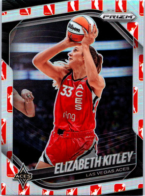 Elizabeth Kitley 2025 Panini Prizm WNBA Logo Prizm #41 Las Vegas Aces