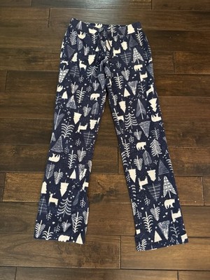 Adult Old Navy Fleece PJ Pants   Blue/White   XS
