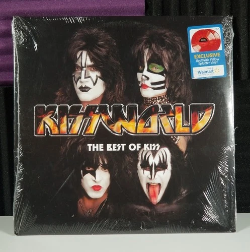 KISS KISSWORLD BEST OF KISS VINYL *Walmart Exclusive RED + YELLOW LP* - NEW!
