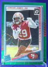2025 Panini Donruss Rated Rookie Green Velocity Optic Preview Jordan James #374