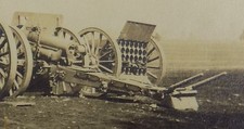 WW1 Military Photo Cannon Ammunition Wagon American Krupp Rheinmetall Artillery