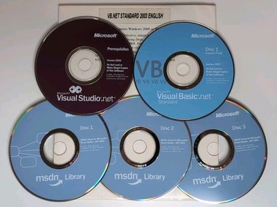 Vintage  Microsoft Visual Basic .net Standard 2003 Software package