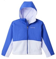 Columbia girls Benton springs novelty hooded fleece jacket size medium 10/12 