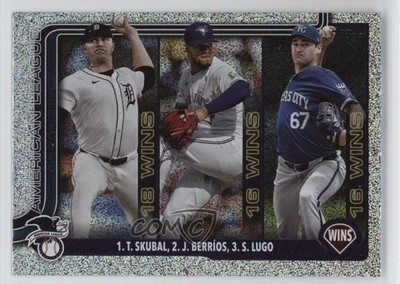 2025 Topps Series 1 League Leaders Sandglitter Tarik Skubal Jose Berrios 1ti7