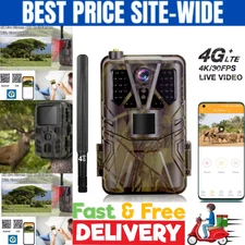 4K 30fps Video APP Trail Camera Cloud Service 4G 30MP Live Stream Media Wild Hun