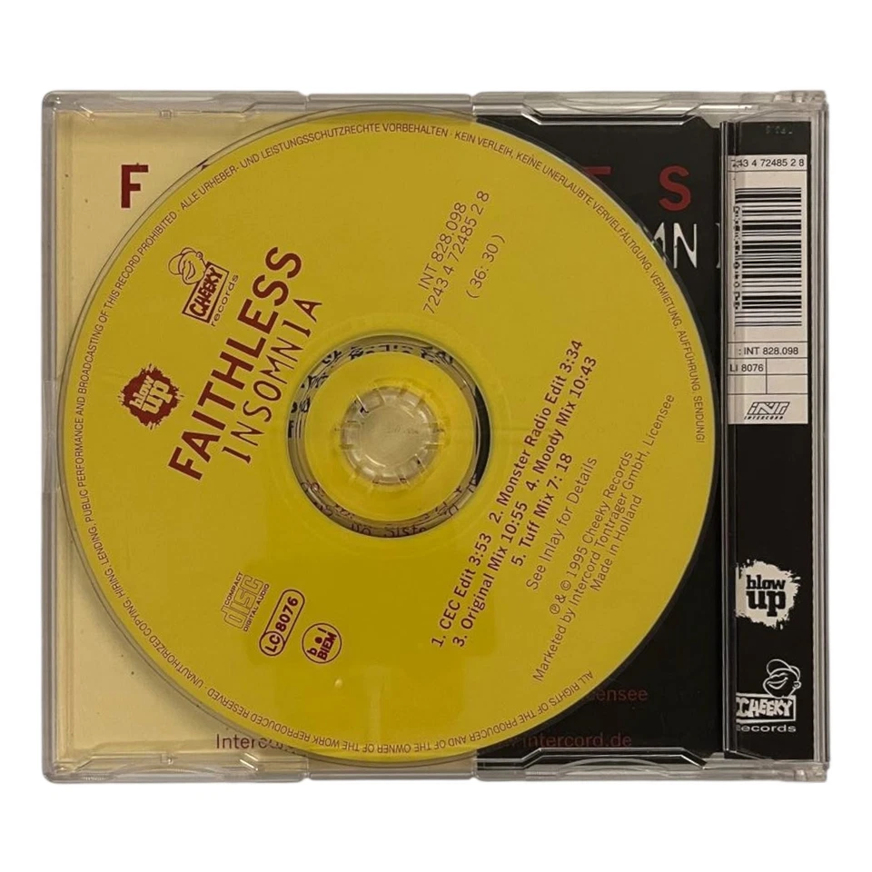 Faithless - Insomnia | CD | 1995 - Bild 2 von 2